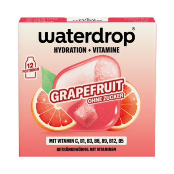 747225 waterdrop Microdrink Hydration und Vitamine Grapefruit, Getraenkewuerfel mit Vitaminen, ohne Zucker, 25.2g